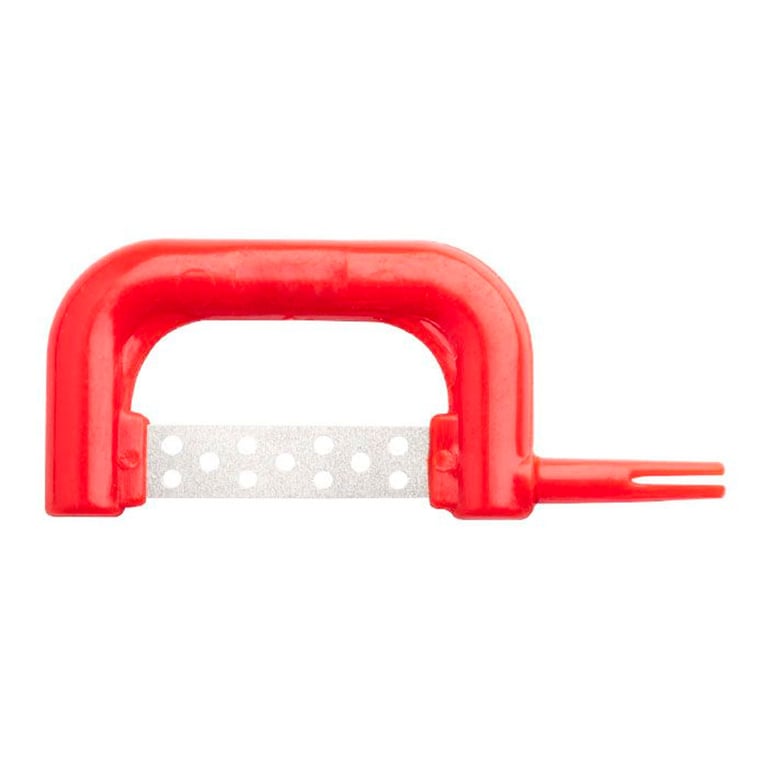 Maxill Xacto Stripz Sawz Interproximal Reduction Strips, Left Sided, 0.10mm Fine, Red, 10/Pk