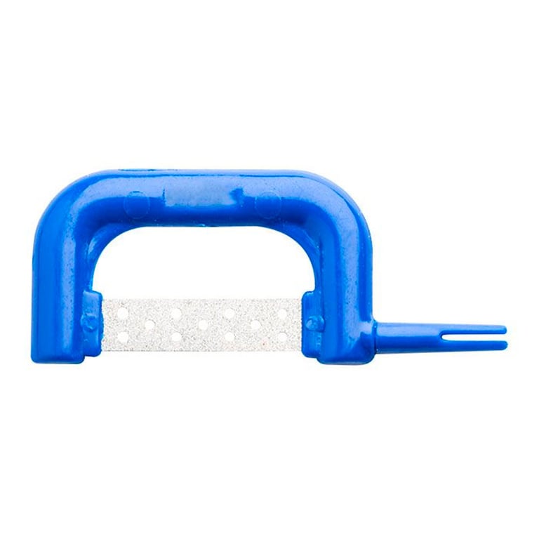 Maxill Xacto Stripz Sawz Interproximal Reduction Strips, Left Sided, 0.15mm Medium, Blue, 10/Pk