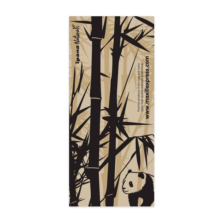 Maxill Paper Loot Bag, 3.93" x 9.05", ipana Naturals, 100/Pk. Features a peel and seal strip
