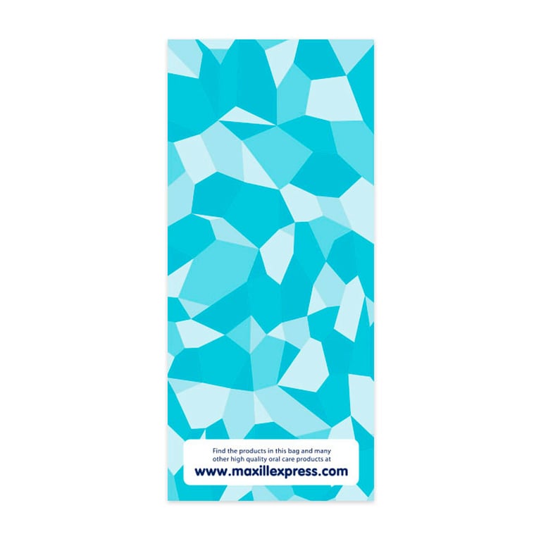 Maxill Paper Loot Bag, 3.93" x 9.05", Diamond Pattern, 100/Pk. Features a peel and seal strip