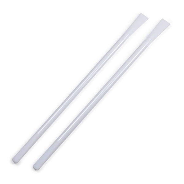 Maxill 2-in-1 Composite Disposable Spatula, White, 100/Bag. Features one flat and one rounded end