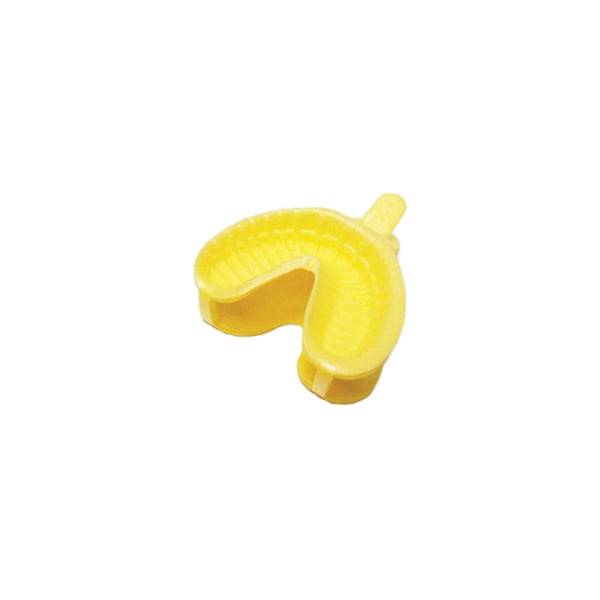 Maxill Hinged Fluoride Trays, Medium, Yellow, 100/Bag. Fluoride trays are made from 4lb density