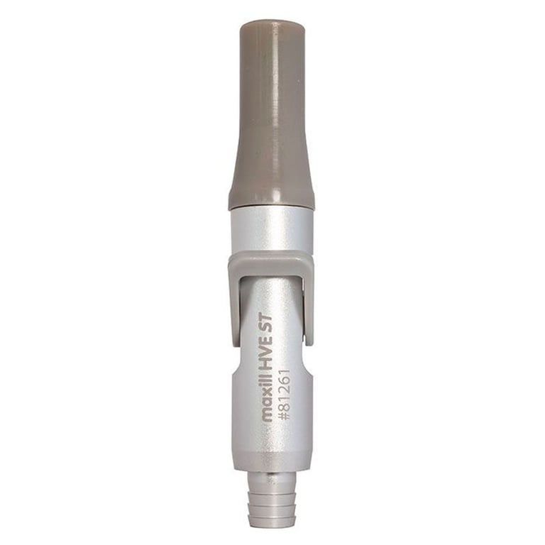 Maxill HVE ST High Volume Evacuator Valve, Soft Tip, Single Valve. Designed to be lightweight