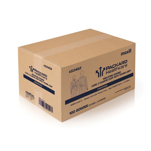 Packard Healthcare AAMI Level 2 Isolation Gowns, 