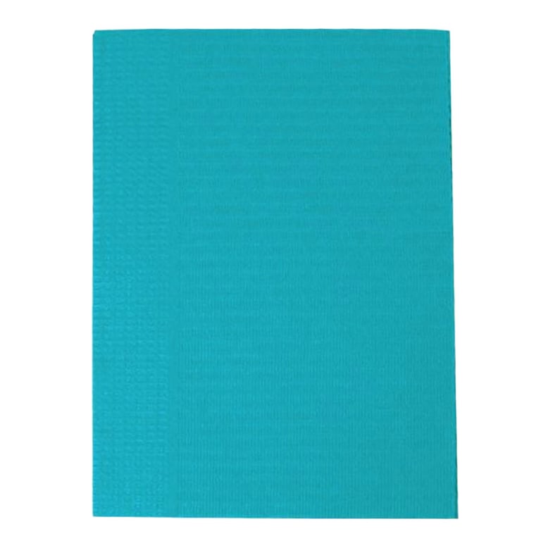 Maxill vivid bibs Reinforced Patient Bibs, 13" x 18", 2 Ply (1-Ply Paper/1-Ply Poly), Sapphire