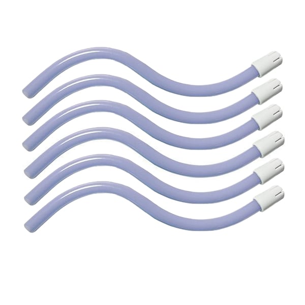 Maxill Saliva Ejectors, Bendable, Lavender with White Tip, 100/Bag