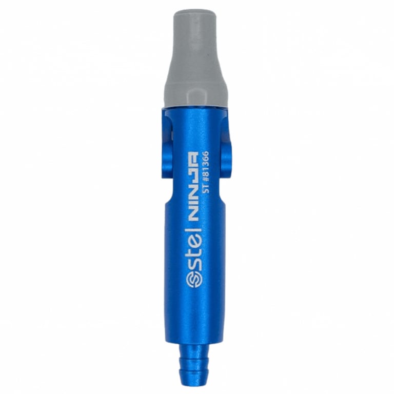 Maxill stel NINJA Soft Tip Saliva Ejector Valve, Autoclavable, Quick Disconnect, Blue, 1/Pk