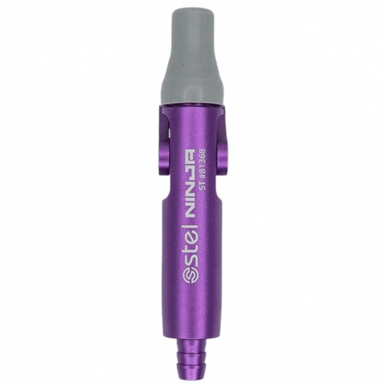 Maxill stel NINJA Soft Tip Saliva Ejector Valve, Autoclavable, Quick Disconnect, Purple, 1/Pk