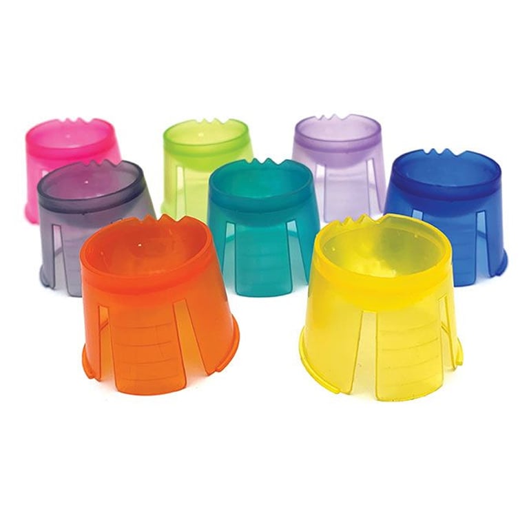 Maxill Krystal Disposable Plastic Dappen Dishes, Assorted Colors, 1000/Box. Can withstand any