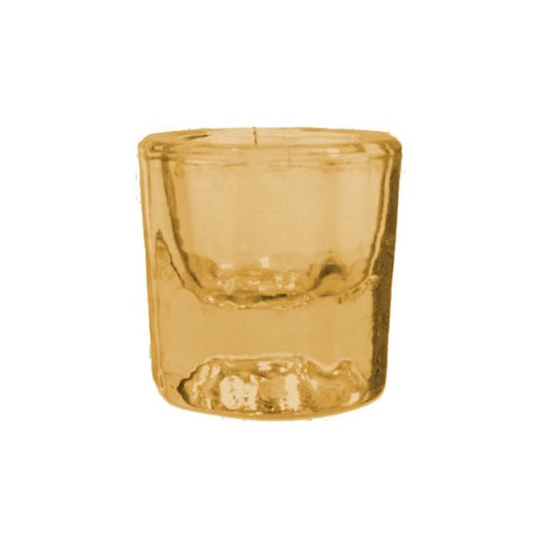 Maxill Autoclavable Glass Dappen Dish, 1" Tall, Amber, 1/Pk. Great for mixing acrylics & amalgams