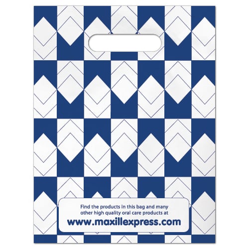 Maxill Adult Loot Bag 9"x11.8" Diamond Pattern 100/Pk. Plastic gift bags to hold take-home treats