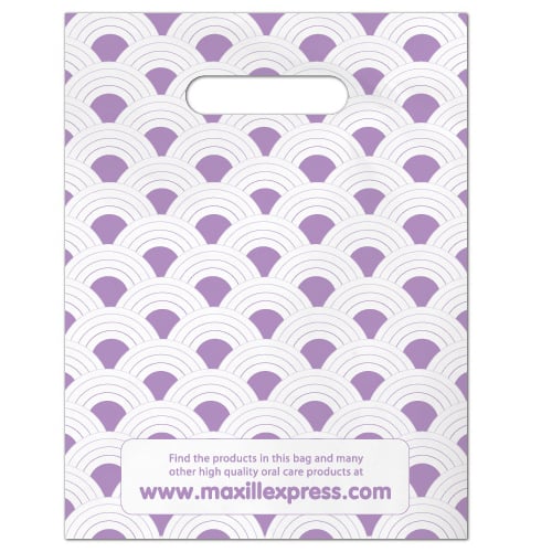 Maxill Adult Loot Bag 9"x11.8" Rainbow Pattern 100/Pk. Plastic gift bags to hold take-home treats