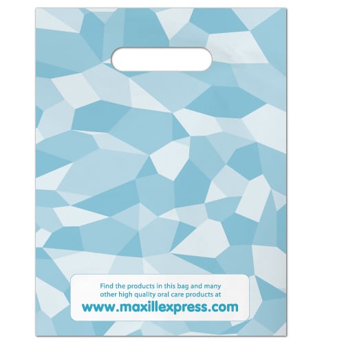 Maxill Adult Loot Bag 9"x11.8" Rock Pattern 100/Pk. Plastic gift bags to hold take-home treats