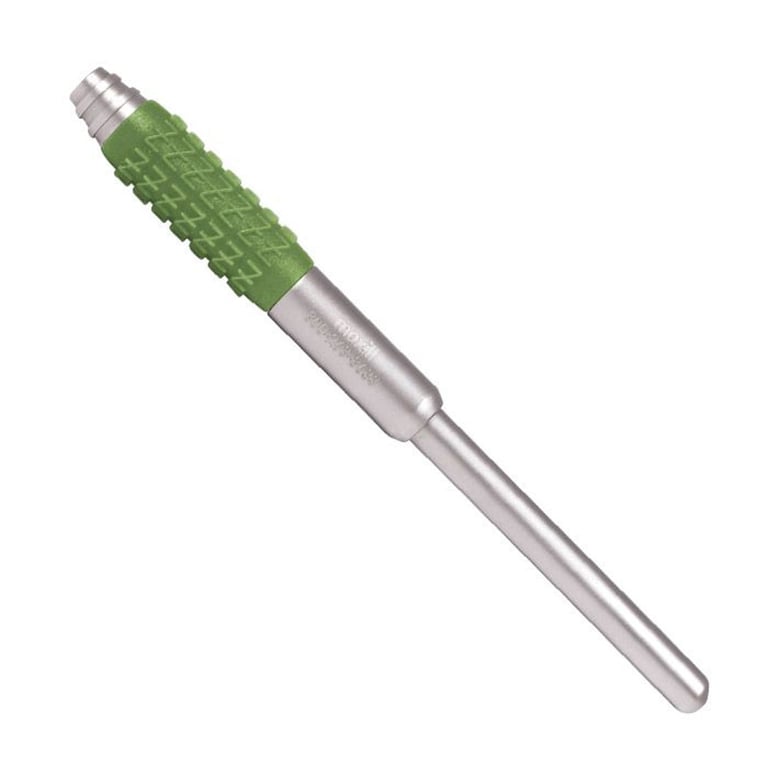 Maxill Green Comfort Grip 440A Stainless Steel Cone Socket Mirror Handle, Single End, Single