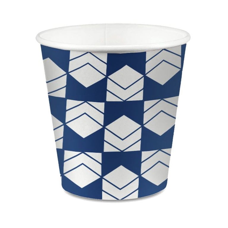 Packard Healthcare Disposable Paper Cups, Diamond Design, 4 Oz., 1000/Box. Rolled rim and leakproof