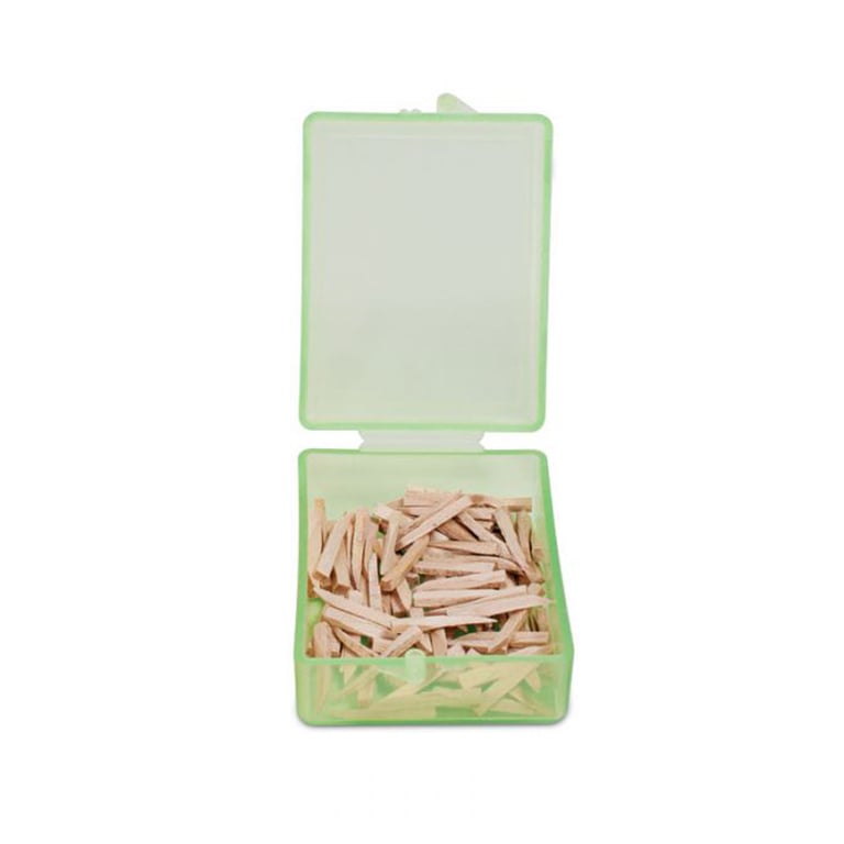 Maxill Wooden Wedges, Medium, Green, 100/Box. Top quality, splinter-free maple wedges are softer