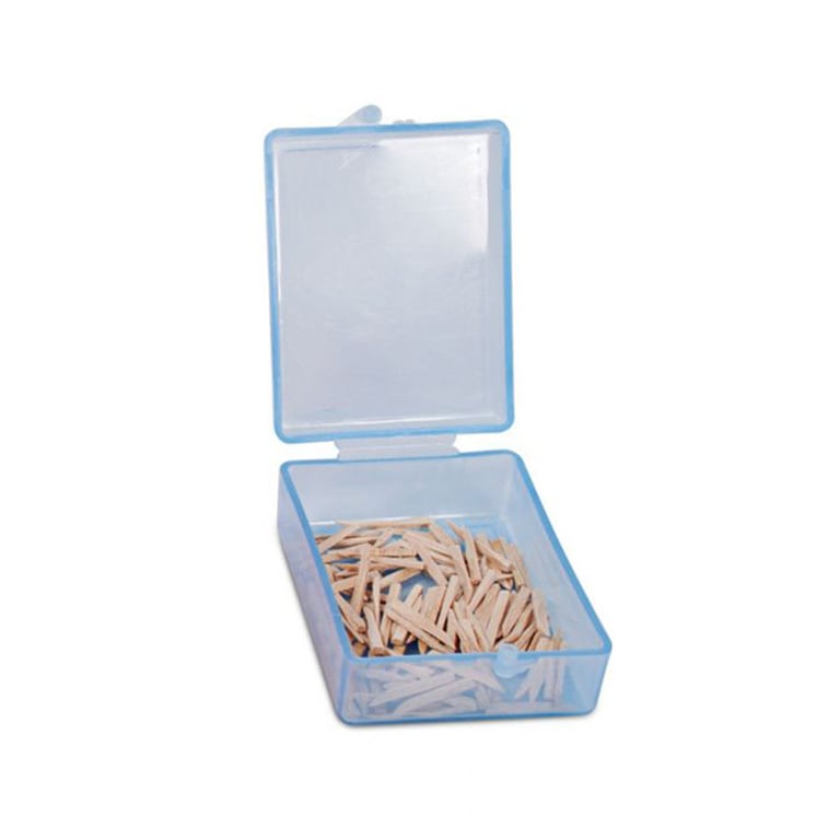Maxill Wooden Wedges, Small, Blue, 100/Box. Top quality, splinter-free maple wedges are softer