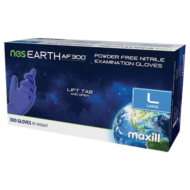 Maxill nes EARTH AF 300 Thin Nitrile Powder Free 