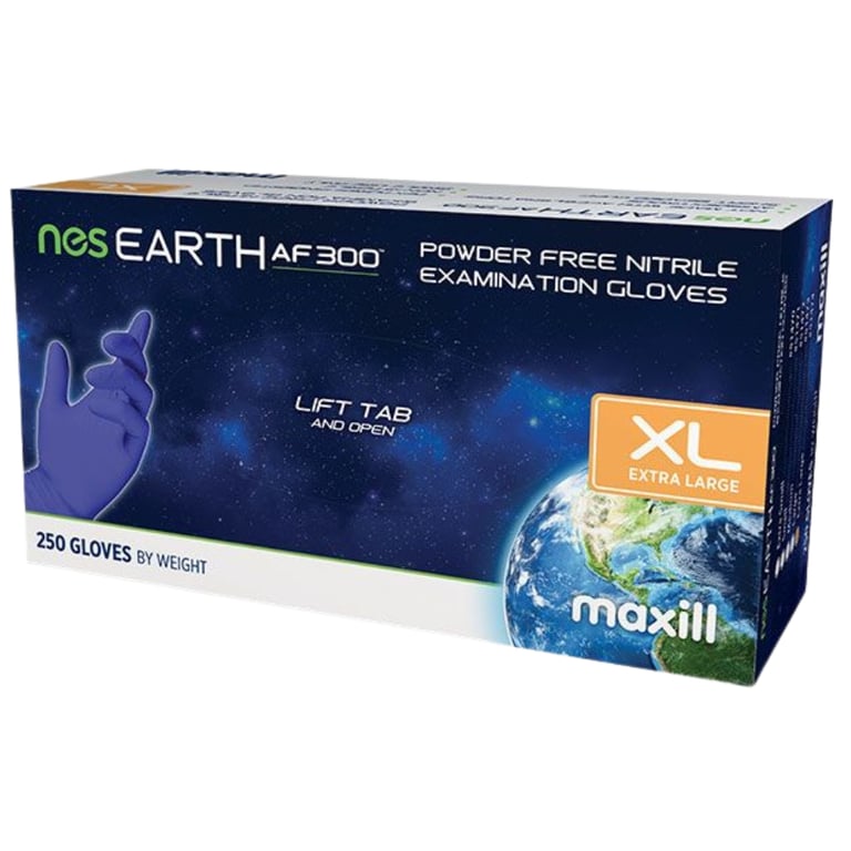Maxill nes EARTH AF 300 Thin Nitrile Powder Free 