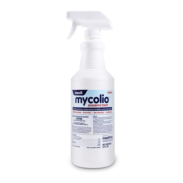 mycolio Cleaner/Disinfectant Ready-to-Use 32 oz. Spray Bottle, 1/Pk. Unique formulation of four