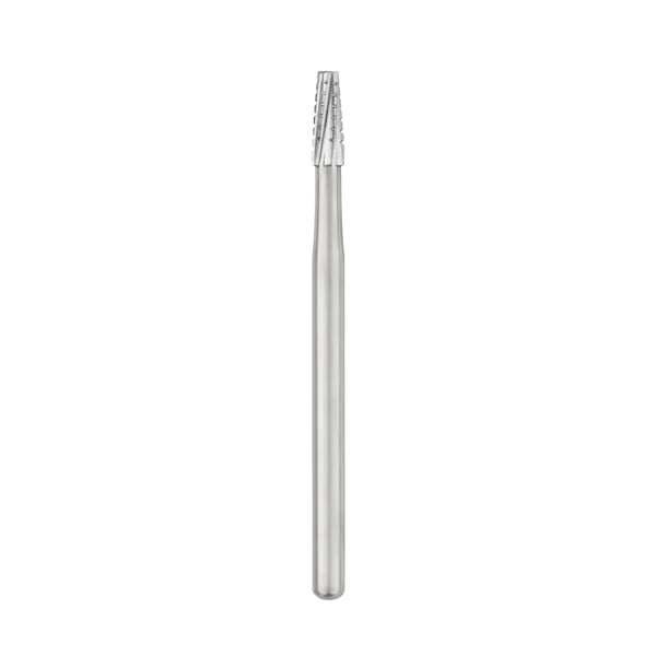 Ohio Forge HP #702 Taper Fissure Crosscut Carbide Bur, Single Use, 10/Pk. For slow speed straight