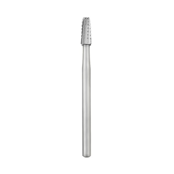Ohio Forge HP #1703 Round End Crosscut Tapered Fissure Carbide Bur, Single Use, 10/Pk. For slow