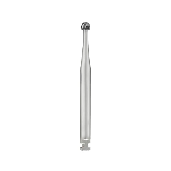 Ohio Forge RA #4 SL (Surgical Length) Round Carbide Bur for Slow Speed Latch, Single Use, 10/Pk