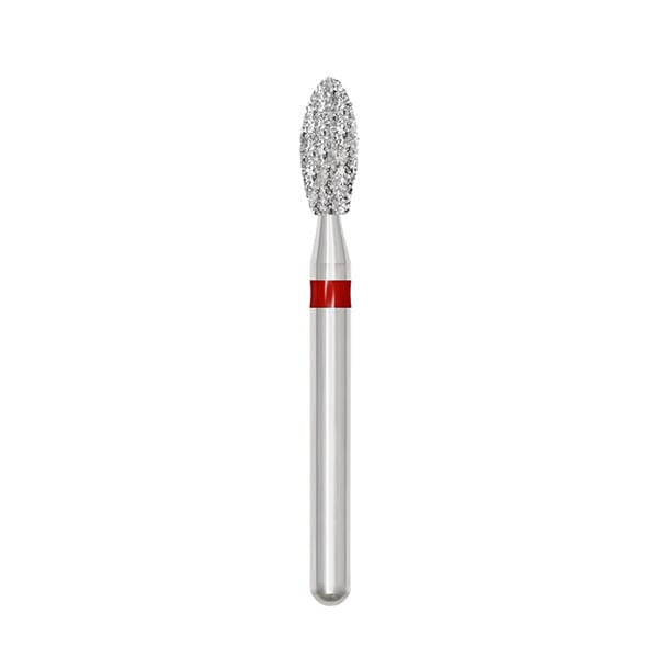 Ohio Forge FG #368.023 Fine, Pointed Football Shaped, Diamond Bur, 10/Pk