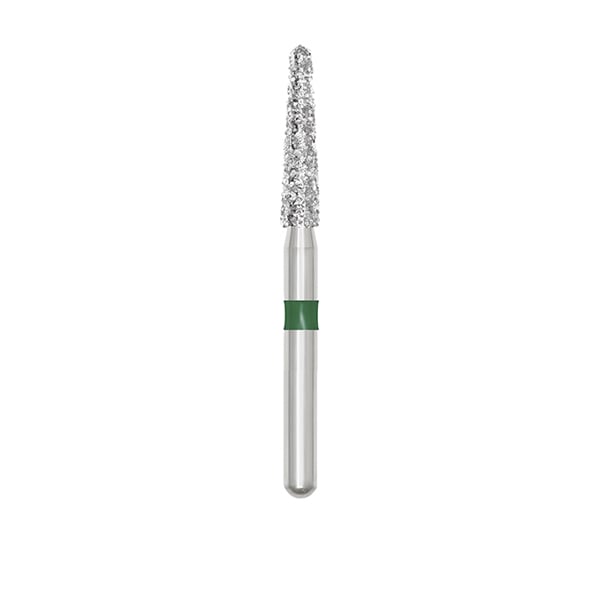 Ohio Forge FG #856.018 SS (Short Shank) Coarse, Round End Taper, Diamond Bur, 10/Pk