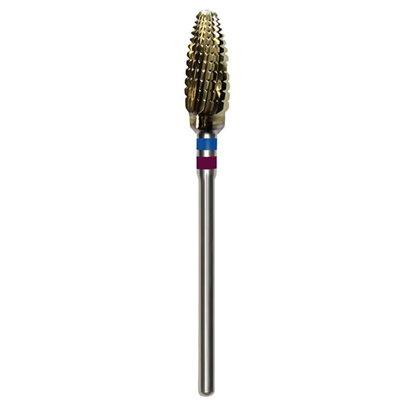 Ohio Forge HP #275.060 GSQ Series Cross Cut Zirconium Nitride Coated Carbide Bur, 1/Pk. ISO grit