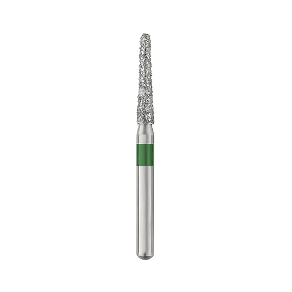 Ohio Forge FG #856.016 SS (Short Shank) Coarse, Round End Taper, Single Use Diamond Bur, 25/Pk