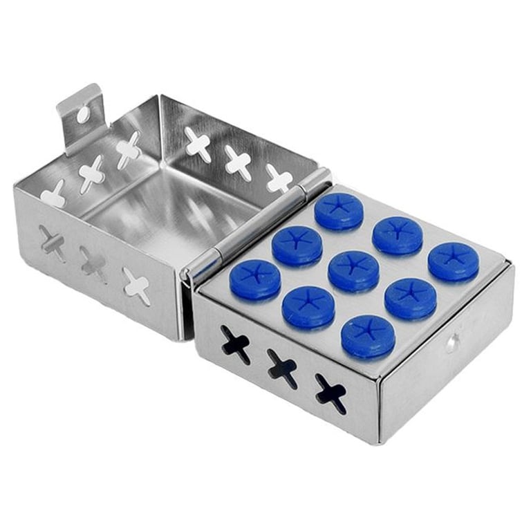 Ohio Forge 9 Place Bur Holder, 2" x 2.4" x 1.6", Autoclavable, 1/Pk. 304 stainless steel