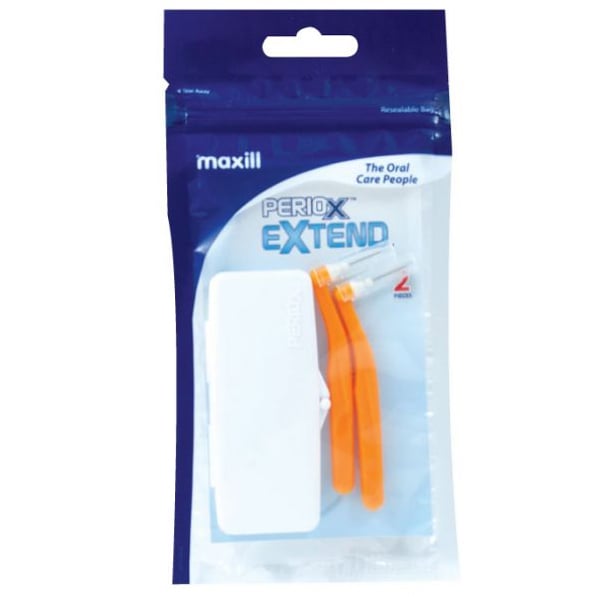 PerioX Extend Interdental Brush with Travel Case, 2 Brushes per Pack, Bundle of 12