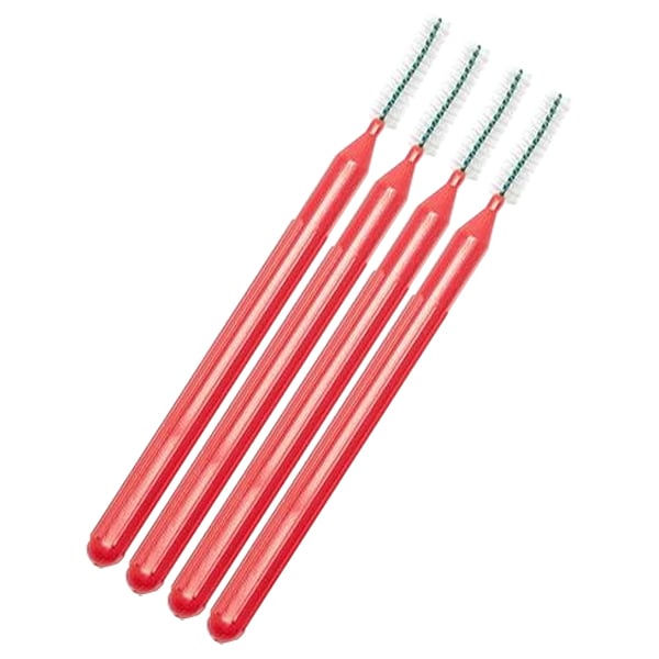 PerioX ORASTIX Interdental Brush, Size 4 (0.7 mm), Red, 4 Brushes per Tube, 50 Tubes/Pk