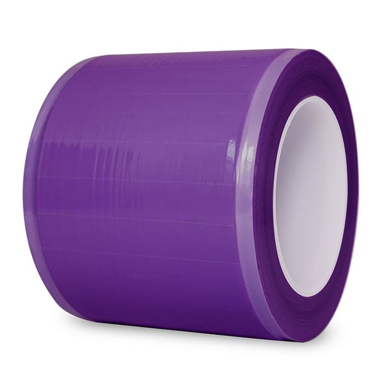 PolyAll Plastic Barrier Film, Lavender, 4" x 6", 1200 Sheets per Roll. Single use, perforated