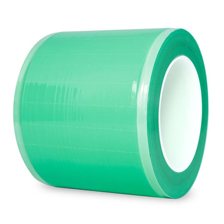 PolyAll Plastic Barrier Film, Green, 4" x 6", 1200 Sheets per Roll. Single use, perforated sheets