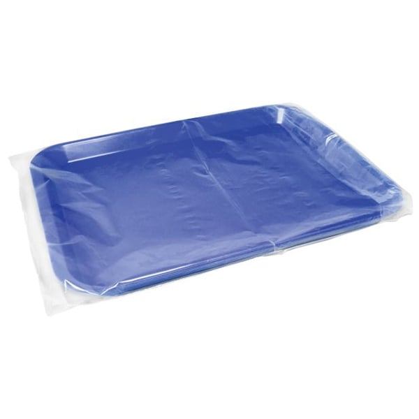 PolyAll Plastic Tray Sleeve, 10.5" x 14", Clear, 500/Box