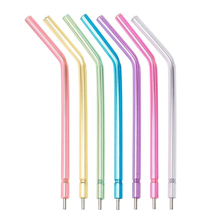 Rainblo Disposable Air/Water Syringe Tips, Plastic with Metal Core, Mixed Colors, 250/Bag