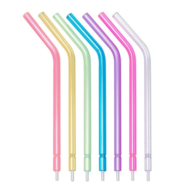 Rainblo Disposable Air/Water Syringe Tips, Plastic with Plastic Core, Mixed Colors, 250/Bag