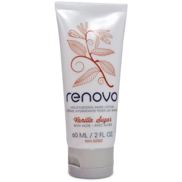 renovo Hand Moisturizer - Vanilla Sugar Scented 60 ml (2oz) Tube. Contains Aloe to provide
