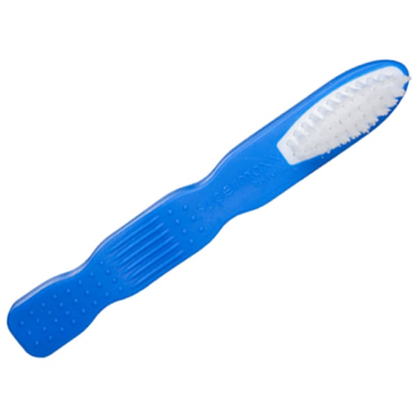 Supermaxx Institutional Flexible Rubber Security Toothbrush, 38 Tufts, Blue, 100/Box. Premium
