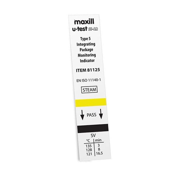 u-test SI LR Type 5 Integrating Package Monitoring Chemical Indicators, 500/Pk. Provides reliable