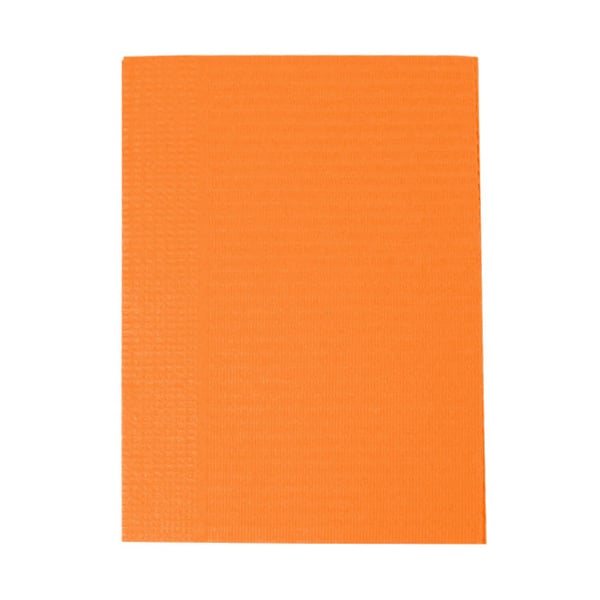 Maxill vivid bibs Reinforced Patient Bibs, 13" x 18", 2 Ply (1-Ply Paper/1-Ply Poly), Tangerine
