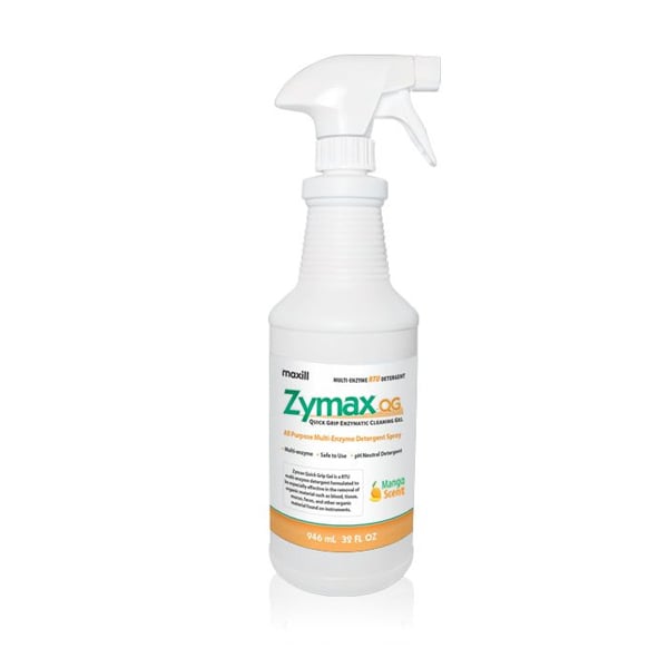 Zymax QG Enzymatic RTU Cleaning Gel, 32 oz. Bottle, 1/Pk. Ideal for saturating instruments