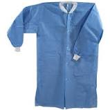 Maytex Lab Coats Disposable Lab Coats - X-Small Blue 30/Bx. Latex-Free Knit Cuff and Collar. 3