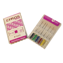 Ehros Endo K-Files 21mm #35 6/Box. Stainless Stee