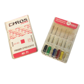 Ehros Endo #15-40 25mm NiTi Finger Spreader, Nickel Titanium Hand File with ISO Color-Coded
