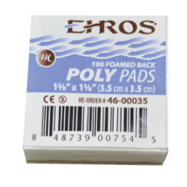 Ehros Poly Mixing Pad 1-3/8" x 1-3/8" (3.5cm x 3.5cm) Ea. Non-skid foam base. Extra heavy