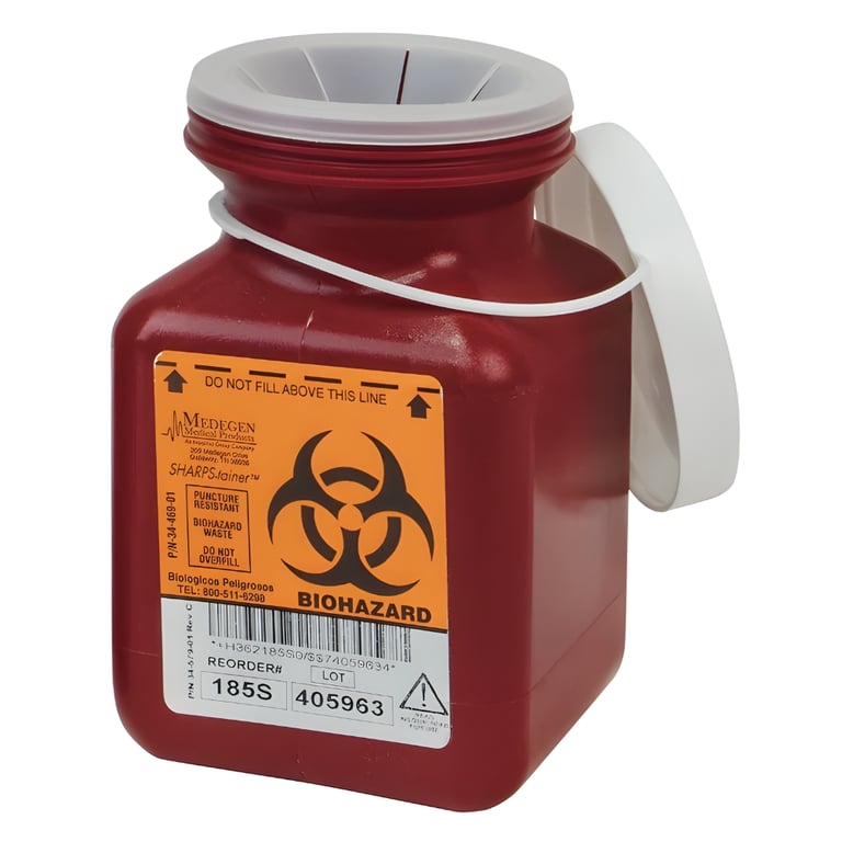 Sharps-Tainer 0.7 Quart Winfield Sharps Container, 1/Pk. Ideal for operatory use, features