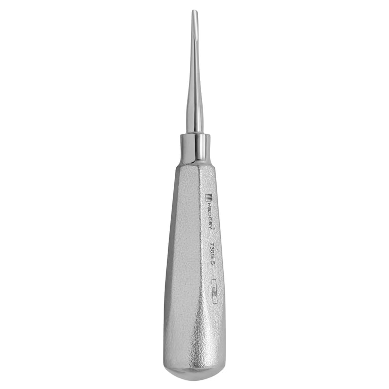 Medesy 3mm Straight Luxator Elevator w/Stainless Steel Handle, Flat Blade, 1/Pk. Surgical